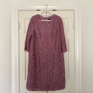 Beautiful violet lace dress from Talbots